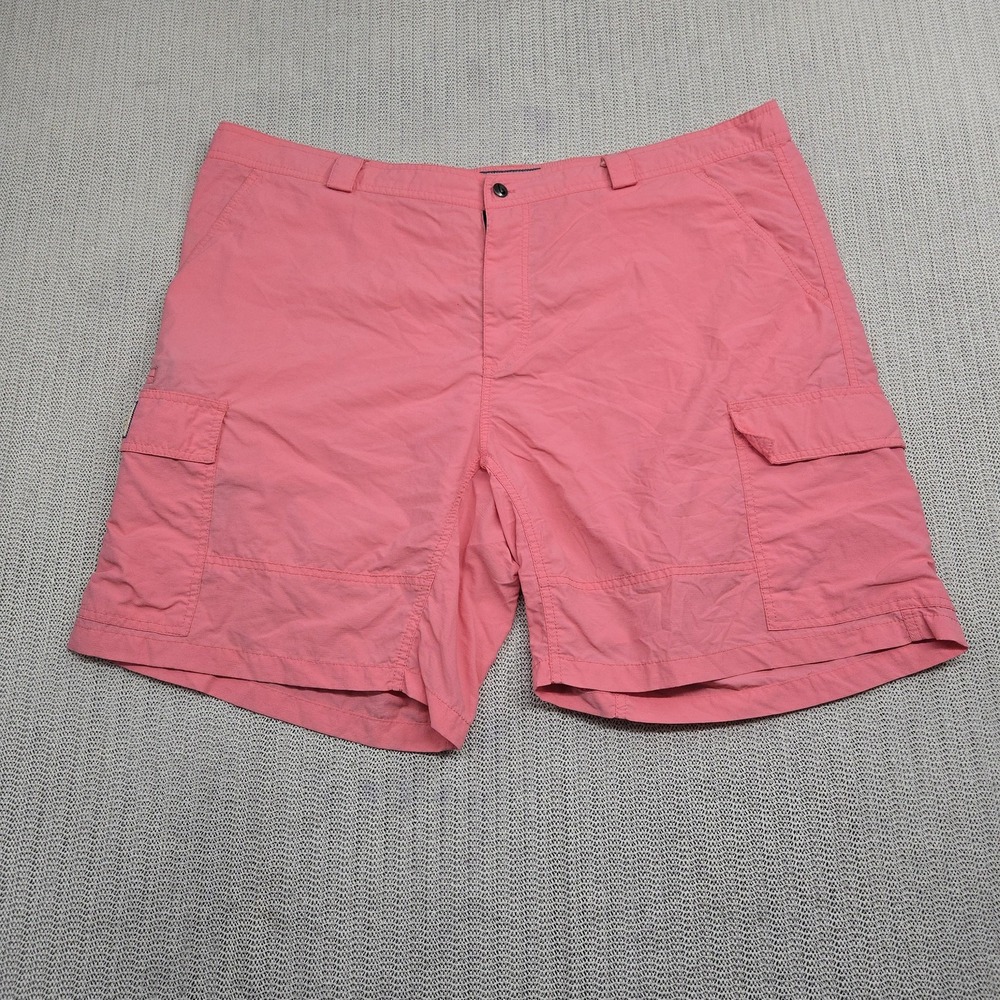 Mojo Sportfishing Gear Shorts Mens 42 Pink Nylon Cargo Outdoor Fishing Pockets